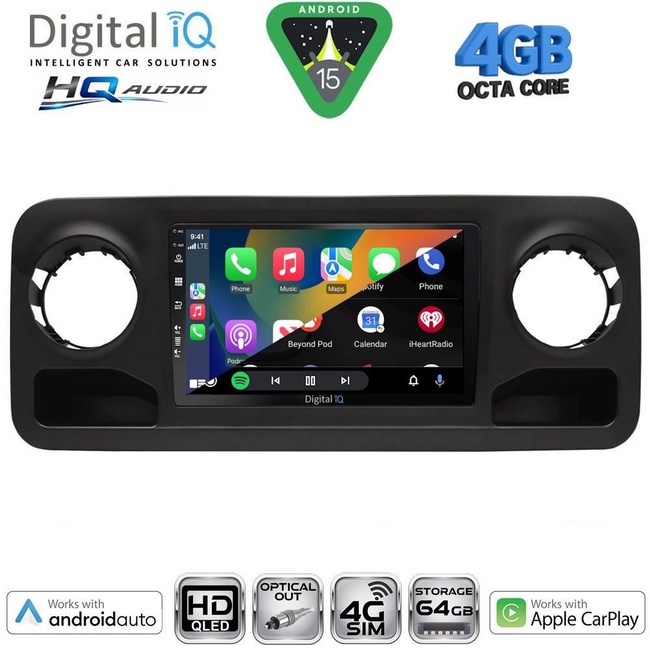 DIGITAL IQ BXK 19420_CPAA (10inc) MULTIMEDIA TABLET for MERCEDES VITO - VIANO (W639) mod. 2003-2007