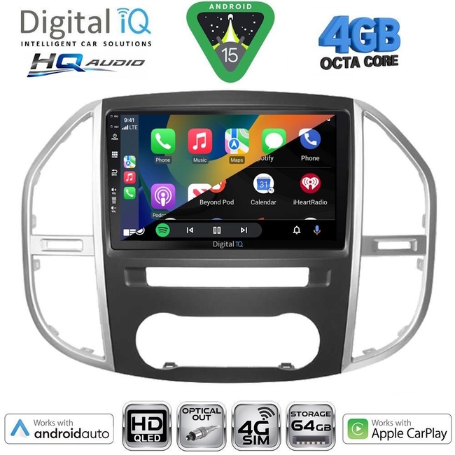 DIGITAL IQ BXK 19420_CPAA (10inc) MULTIMEDIA TABLET for MERCEDES VITO - VIANO (W639) mod. 2003-2007
