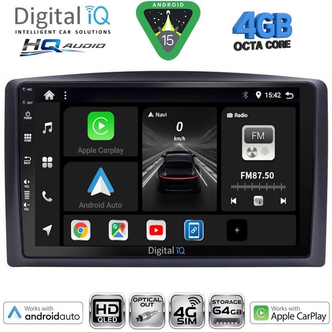 DIGITAL IQ BXK 19420_CPAA (10inc) MULTIMEDIA TABLET for MERCEDES VITO - VIANO (W639) mod. 2003-2007