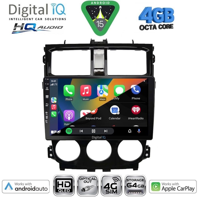 DIGITAL IQ BXK 19430_CPAA (10inc) MULTIMEDIA TABLET for MITSUBISHI ASX mod. 2009-2020 - PEUGEOT 4008 mod. 2012-2018