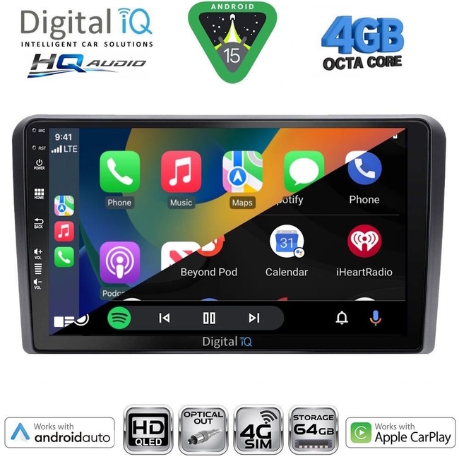 DIGITAL IQ BXK 19430_CPAA (10inc) MULTIMEDIA TABLET for MITSUBISHI ASX mod. 2009-2020 - PEUGEOT 4008 mod. 2012-2018