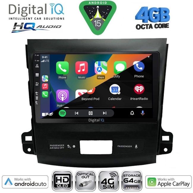 DIGITAL IQ BXK 19440_CPAA (10inc) MULTIMEDIA TABLET for MITSUBISHI OUTLANDER mod. 2020-2022