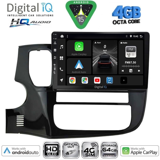 DIGITAL IQ BXK 19440_CPAA (10inc) MULTIMEDIA TABLET for MITSUBISHI OUTLANDER mod. 2020-2022