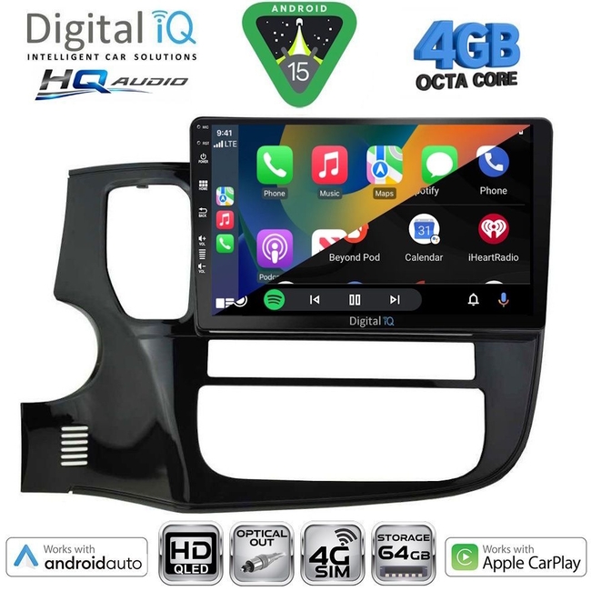 DIGITAL IQ BXK 19440_CPAA (10inc) MULTIMEDIA TABLET for MITSUBISHI OUTLANDER mod. 2020-2022
