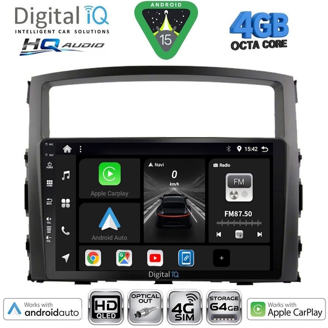 DIGITAL IQ BXK 19440_CPAA (10inc) MULTIMEDIA TABLET for MITSUBISHI OUTLANDER mod. 2020-2022