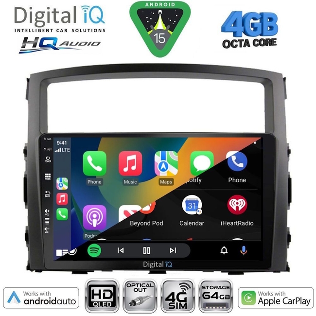 DIGITAL IQ BXK 19440_CPAA (10inc) MULTIMEDIA TABLET for MITSUBISHI OUTLANDER mod. 2020-2022