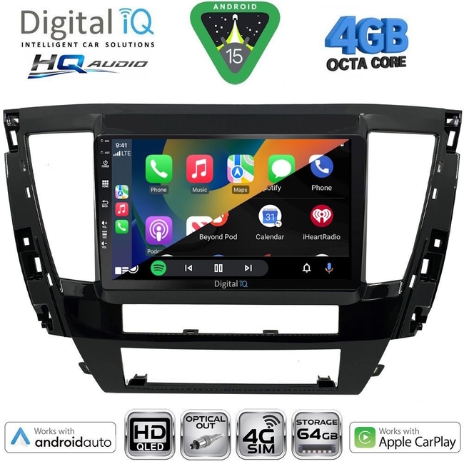 DIGITAL IQ BXK 19440_CPAA (10inc) MULTIMEDIA TABLET for MITSUBISHI OUTLANDER mod. 2020-2022