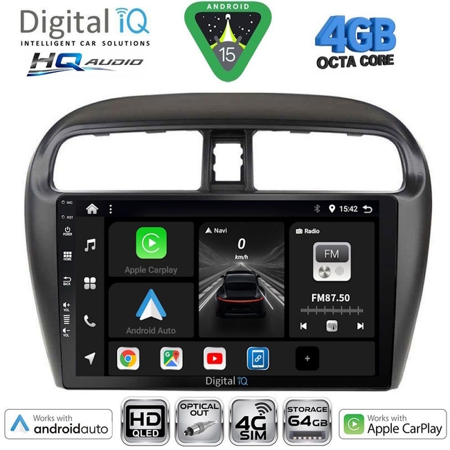 DIGITAL IQ BXK 19440_CPAA (10inc) MULTIMEDIA TABLET for MITSUBISHI OUTLANDER mod. 2020-2022