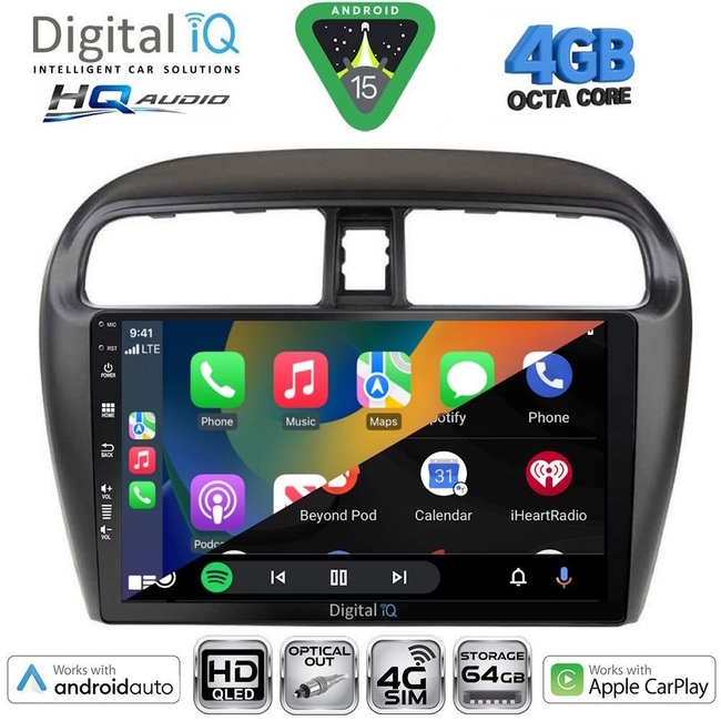 DIGITAL IQ BXK 19440_CPAA (10inc) MULTIMEDIA TABLET for MITSUBISHI OUTLANDER mod. 2020-2022
