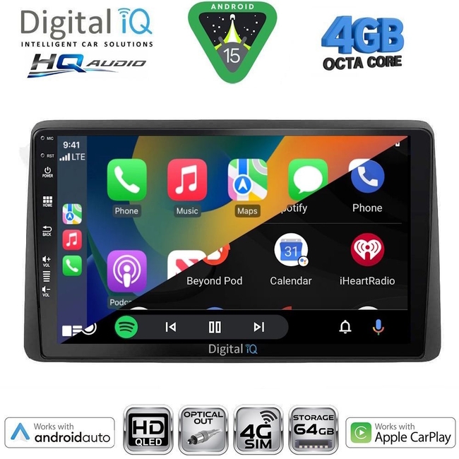 DIGITAL IQ BXK 19450_CPAA (10inc) MULTIMEDIA TABLET for NISSAN NAVARA D22 mod. 1998-2004