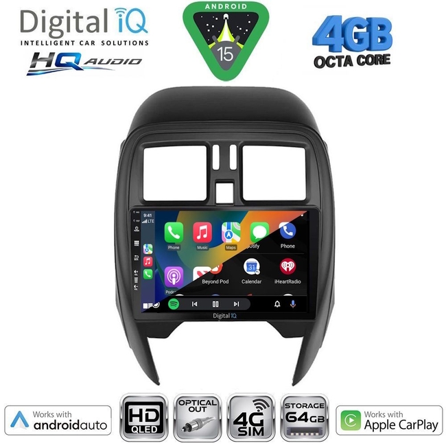 DIGITAL IQ BXK 19450_CPAA (10inc) MULTIMEDIA TABLET for NISSAN NAVARA D22 mod. 1998-2004