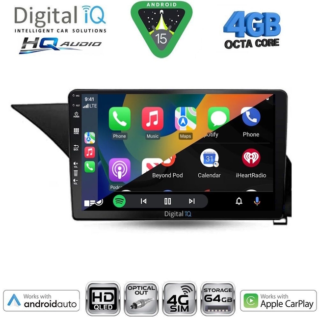 DIGITAL IQ BXK 19409_CPAA (10inc) MULTIMEDIA TABLET for MERCEDES E (W212) mod. 2009-2016