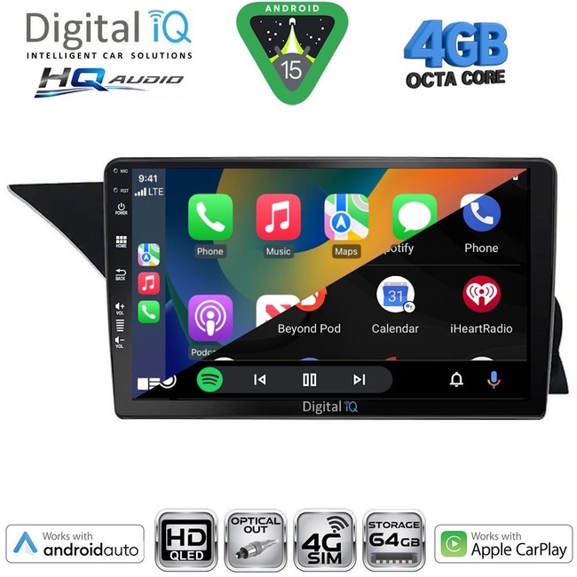 DIGITAL IQ BXK 19410_CPAA (10inc) MULTIMEDIA TABLET for MERCEDES E (W212) mod. 2012-2014 (NTG 4.5)