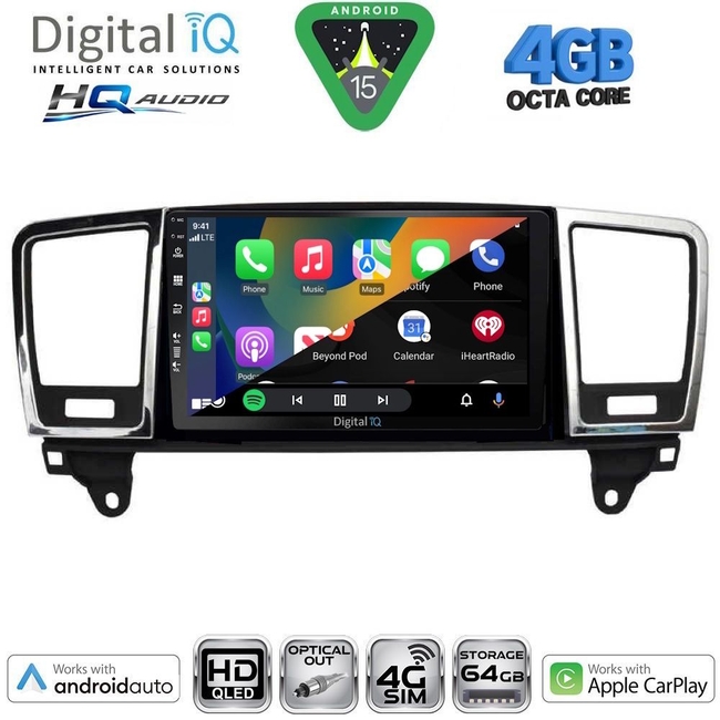 DIGITAL IQ BXK 19410_CPAA (10inc) MULTIMEDIA TABLET for MERCEDES E (W212) mod. 2012-2014 (NTG 4.5)
