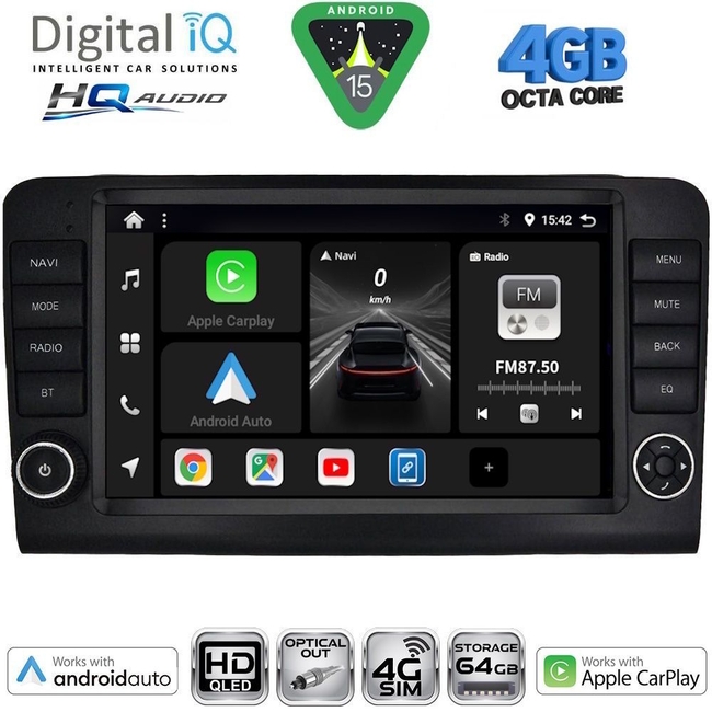 DIGITAL IQ BXK 19410_CPAA (10inc) MULTIMEDIA TABLET for MERCEDES E (W212) mod. 2012-2014 (NTG 4.5)