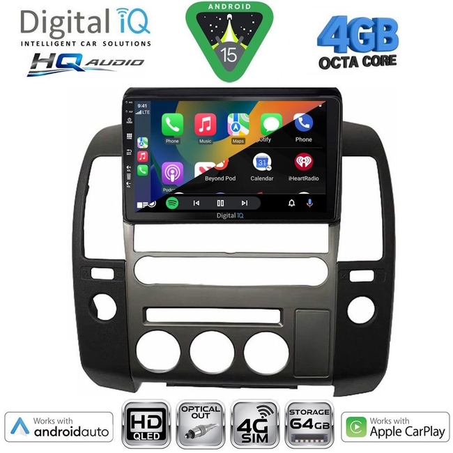 DIGITAL IQ BXK 19454_CPAA (ORIG.NAVI) (9inc) MULTIMEDIA TABLET for NISSAN NAVARA D40 mod. 2006-2011 με Original Navi