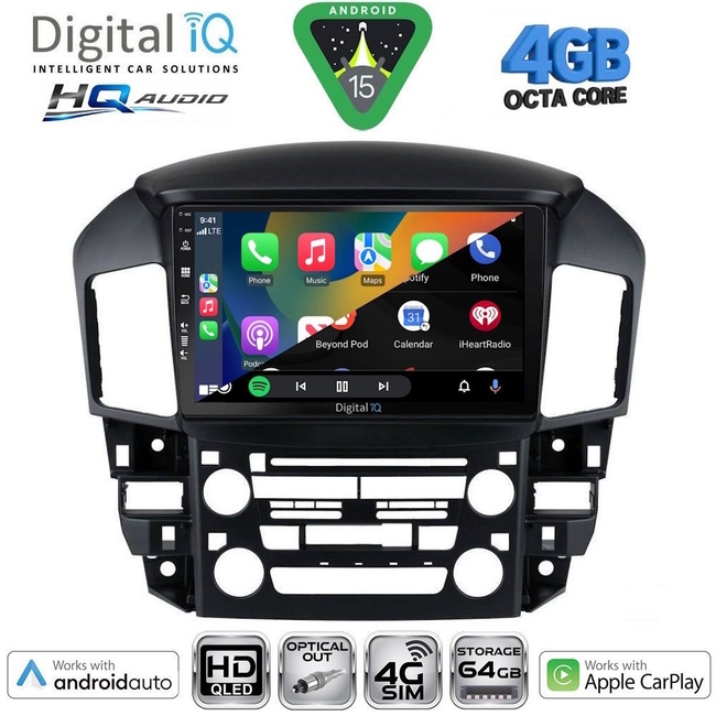 DIGITAL IQ BXK 19344_CPAA (9inc) MULTIMEDIA TABLET for LEXUS RX 300 mod. 1998-2003