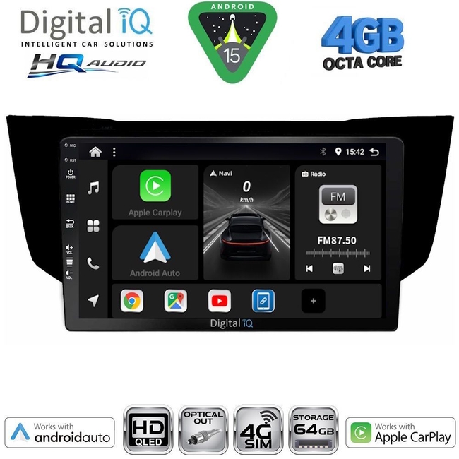 DIGITAL IQ BXK 19340_CPAA (9inc) MULTIMEDIA TABLET for LEXUS CT 200 mod. 2011-2020