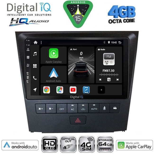 DIGITAL IQ BXK 19340_CPAA (9inc) MULTIMEDIA TABLET for LEXUS CT 200 mod. 2011-2020