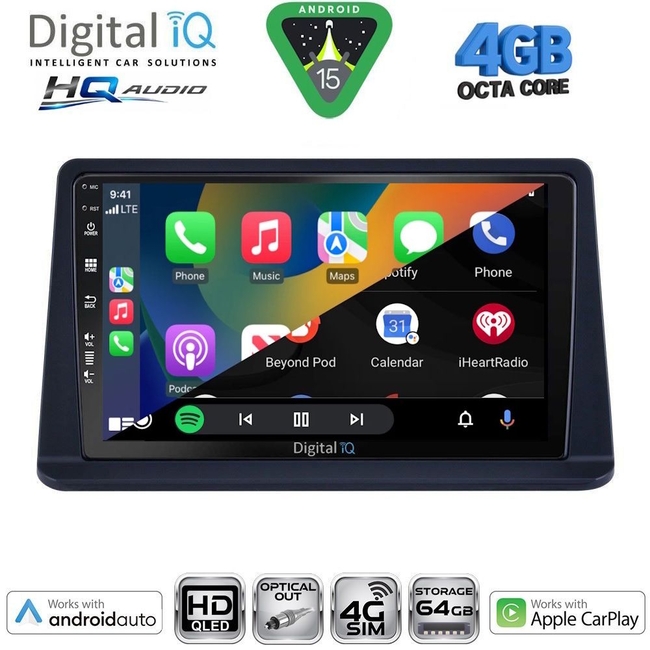 DIGITAL IQ BXK 19445_CPAA (9inc) MULTIMEDIA TABLET for MITSUBISHI PAJERO mod. 1999-2006