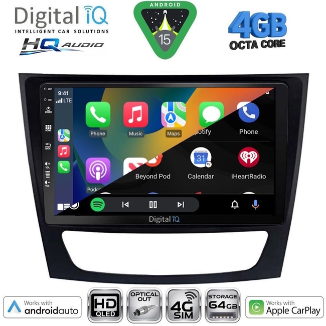 DIGITAL IQ BXK 19408_CPAA (9inc) MULTIMEDIA TABLET for MERCEDES E (W211) – CLS (W219) mod. 2003-2009