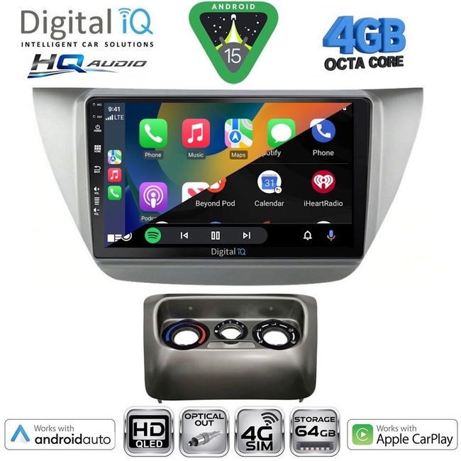 DIGITAL IQ BXK 19433_CPAA (9inc) MULTIMEDIA TABLET for MITSUBISHI LANCER mod. 2000-2007