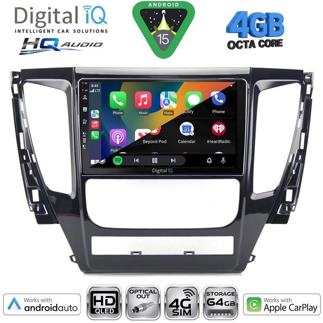 DIGITAL IQ BXK 19447A_CPAA (9inc) MULTIMEDIA TABLET for MITSUBISHI PAJERO mod. 2013-2020