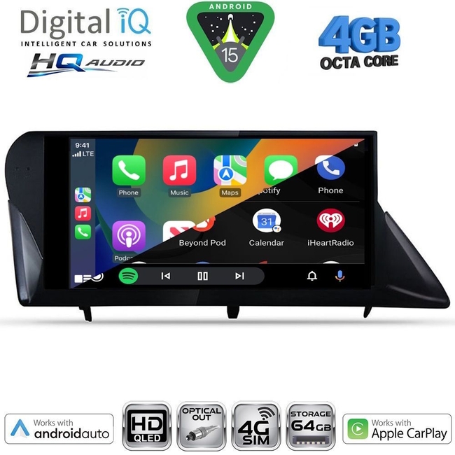 DIGITAL IQ BXK 19346_CPAA (9inc) MULTIMEDIA TABLET for LEXUS RX mod. 2009-2014