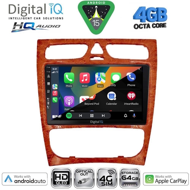 DIGITAL IQ BXK 19402CH_CPAA (9inc) MULTIMEDIA TABLET for MERCEDES C (W203) mod. 1999-2004