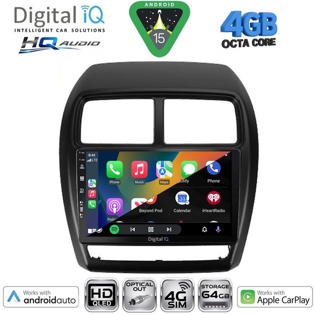 DIGITAL IQ BXK 19431_CPAA (9inc) MULTIMEDIA TABLET for MITSUBISHI ASX mod. 2020-2023