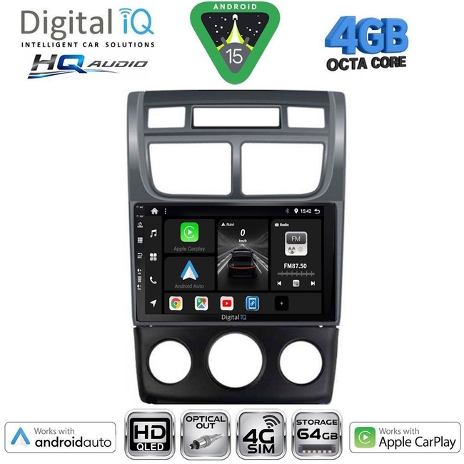 DIGITAL IQ BXK 19320_CPAA (9inc) MULTIMEDIA TABLET for KIA SOUL mod. 2008-2013
