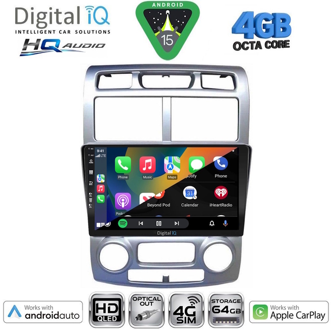 DIGITAL IQ BXK 19320_CPAA (9inc) MULTIMEDIA TABLET for KIA SOUL mod. 2008-2013