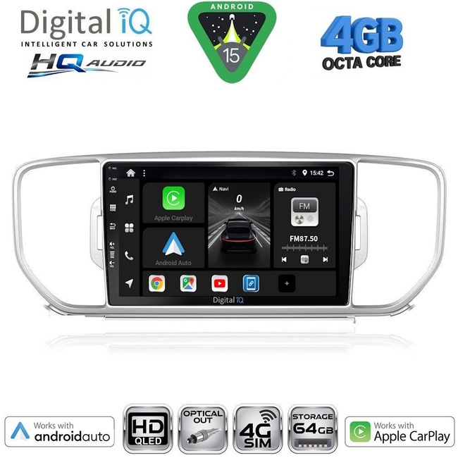 DIGITAL IQ BXK 19320_CPAA (9inc) MULTIMEDIA TABLET for KIA SOUL mod. 2008-2013
