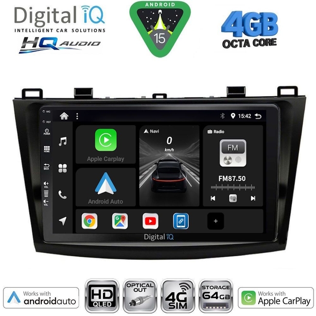 DIGITAL IQ BXK 19365_CPAA (9inc) MULTIMEDIA TABLET for MAZDA 3 mod. 2003-2008