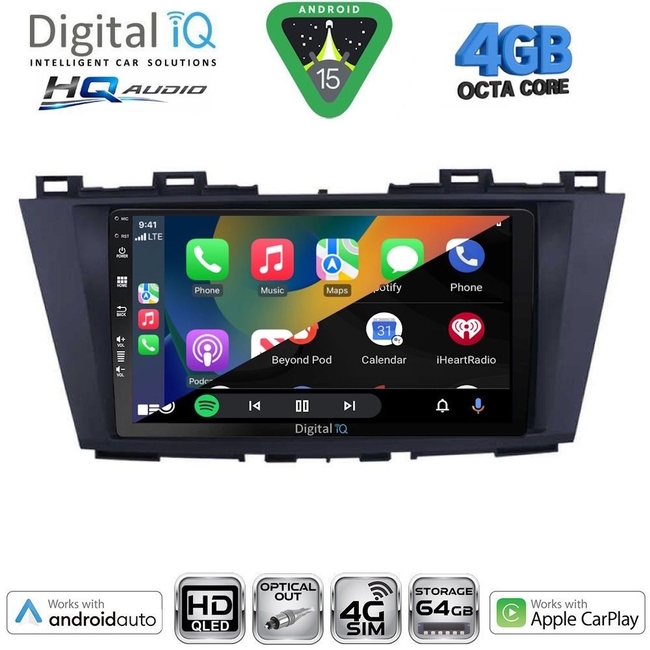 DIGITAL IQ BXK 19370_CPAA (9inc) MULTIMEDIA TABLET for MAZDA 5  mod. 2004-2010