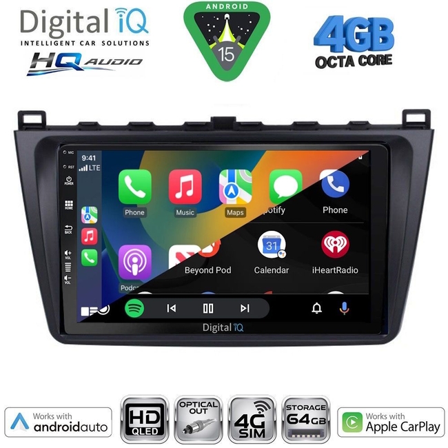 DIGITAL IQ BXK 19377_CPAA (9inc) MULTIMEDIA TABLET for MAZDA 6 mod. 2008-2012