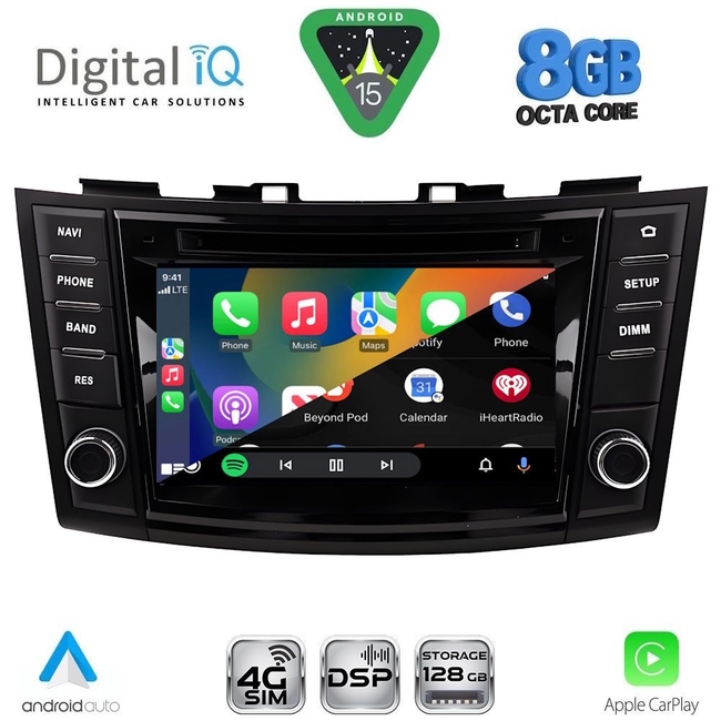 DIGITAL IQ BLM 777_CPA (7" DECK) MULTIMEDIA OEM for SUZUKI SWIFT mod. 2011-2016