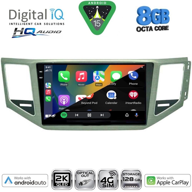 DIGITAL IQ BXK 20745SL_CPAA (10inc) MULTIMEDIA TABLET for VW GOLF SPORTSVAN mod. 2014-2021 (SILVER)