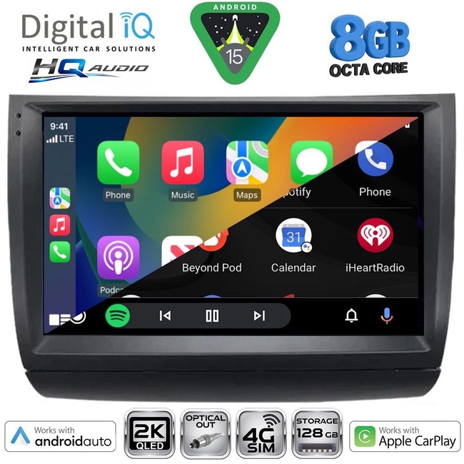 DIGITAL IQ BXK 20728_CPAA (9inc) MULTIMEDIA TABLET for TOYOTA PRIUS mod. 2003-2009