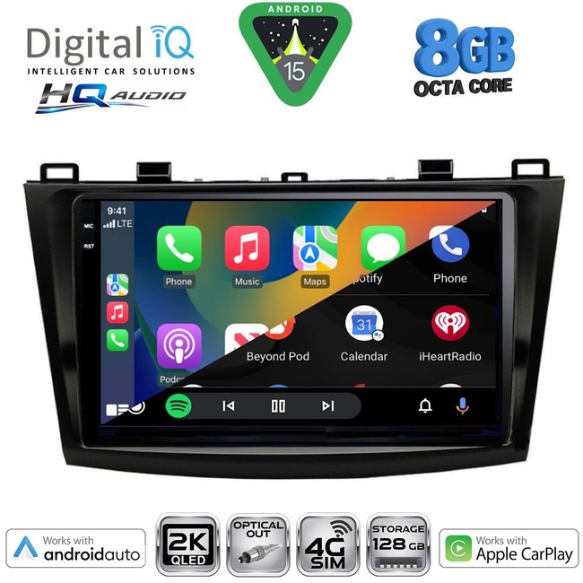 DIGITAL IQ BXK 20366_CPAA (9inc) MULTIMEDIA TABLET for MAZDA 3 mod. 2009-2014