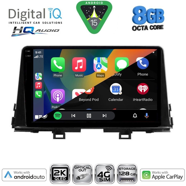 DIGITAL IQ BXK 20310_CPAA (9inc) MULTIMEDIA TABLET for KIA PICANTO mod. 2021-2026