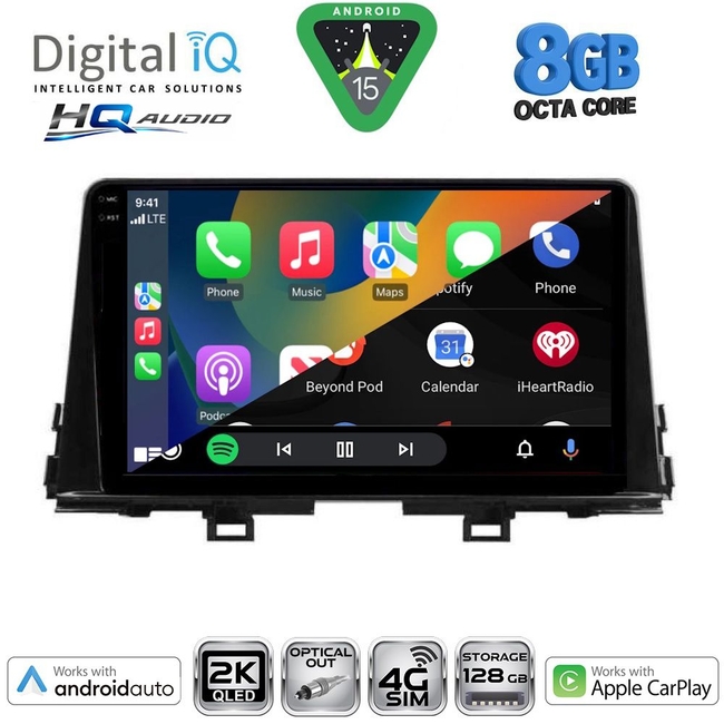 DIGITAL IQ BXK 20309_CPAA (9inc) MULTIMEDIA TABLET for KIA PICANTO mod. 2017-2021