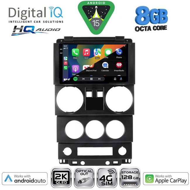 DIGITAL IQ BXK 20293_CPAA (9inc) MULTIMEDIA TABLET for JEEP WRANGLER  mod. 2006-2011