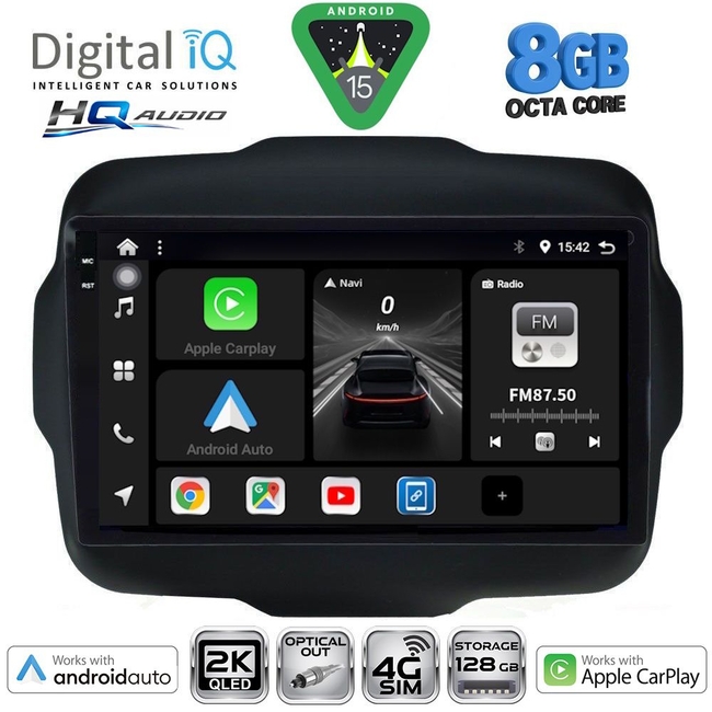 DIGITAL IQ BXK 20290_CPAA (9inc) MULTIMEDIA TABLET for JEEP RENEGADE  mod. 2014>