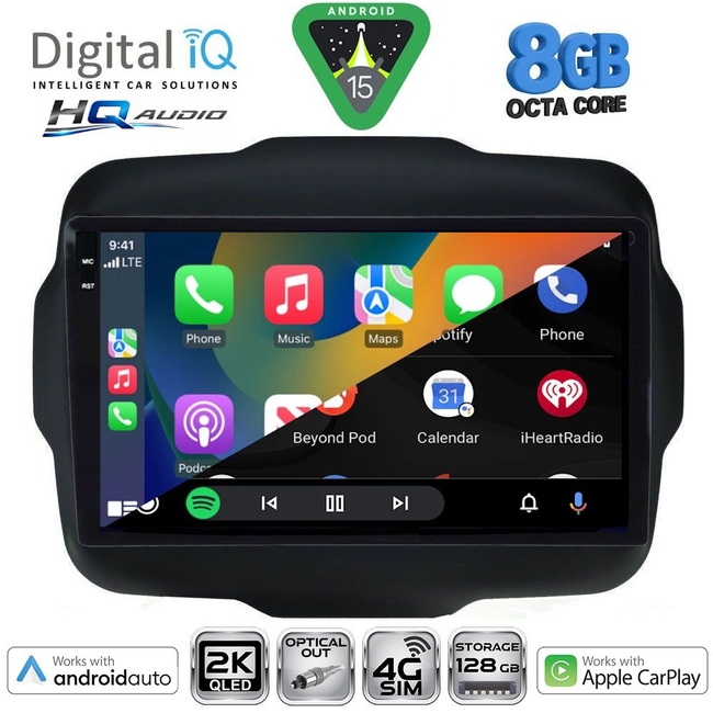 DIGITAL IQ BXK 20290_CPAA (9inc) MULTIMEDIA TABLET for JEEP RENEGADE  mod. 2014>
