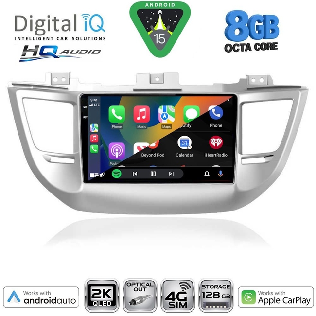 DIGITAL IQ BXK 20243_CPAA (9inc) MULTIMEDIA TABLET for HYUNDAI TUCSON  mod. 2015-2019