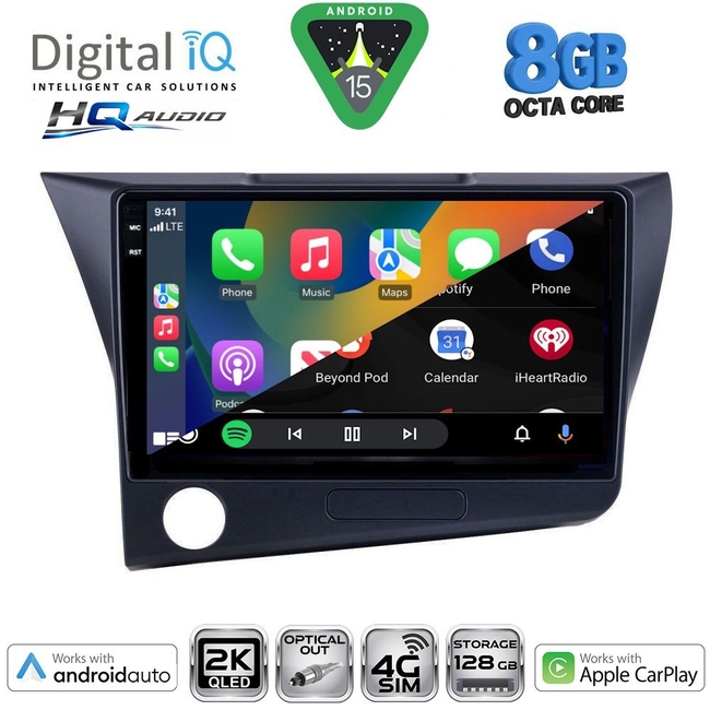 DIGITAL IQ BXK 20203_CPAA (9inc) MULTIMEDIA TABLET for HONDA CRZ mod. 2010-2016