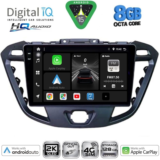 DIGITAL IQ BXK 20177_CPAA (9inc) MULTIMEDIA TABLET for FORD TRANSIT CUSTOM | TOURNEO CUSTOM mod. 2013-2019