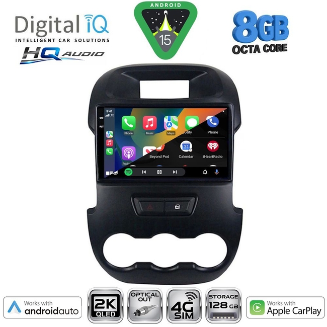DIGITAL IQ BXK 20171_CPAA (9inc) MULTIMEDIA TABLET for FORD RANGER mod. 2011-2015