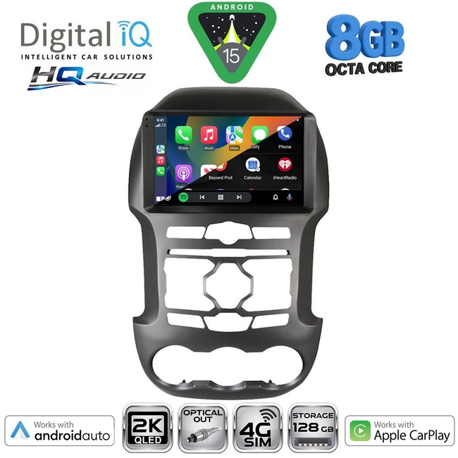 DIGITAL IQ BXK 20171S_CPAA (9inc) MULTIMEDIA TABLET for FORD RANGER mod. 2011-2015